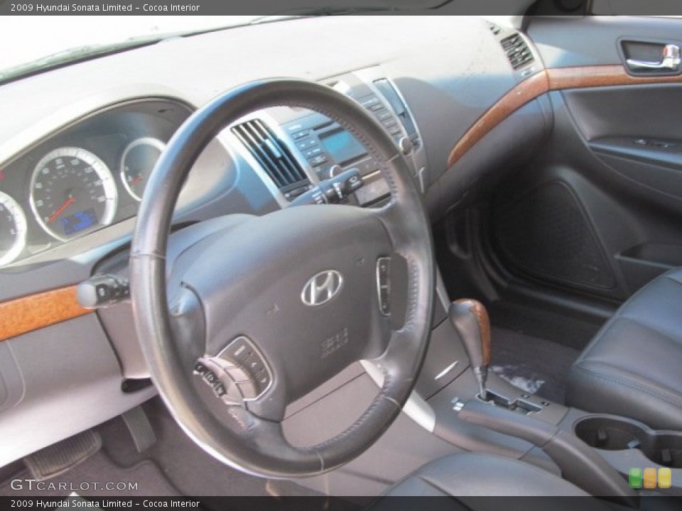 Cocoa Interior Steering Wheel for the 2009 Hyundai Sonata Limited #70097583