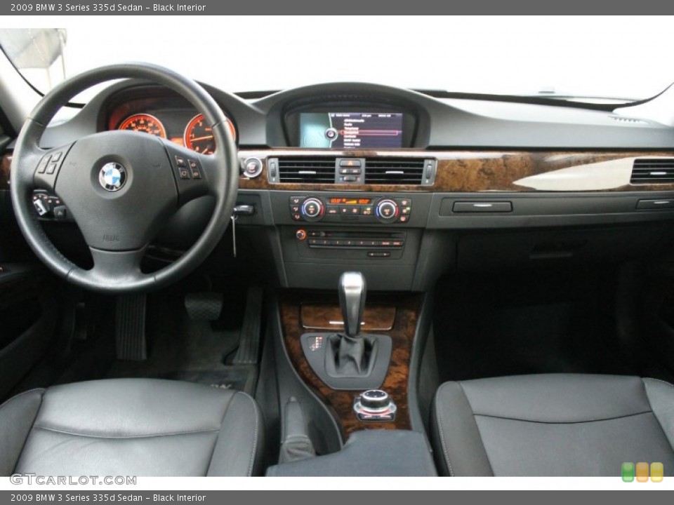 Black Interior Dashboard for the 2009 BMW 3 Series 335d Sedan #70099218
