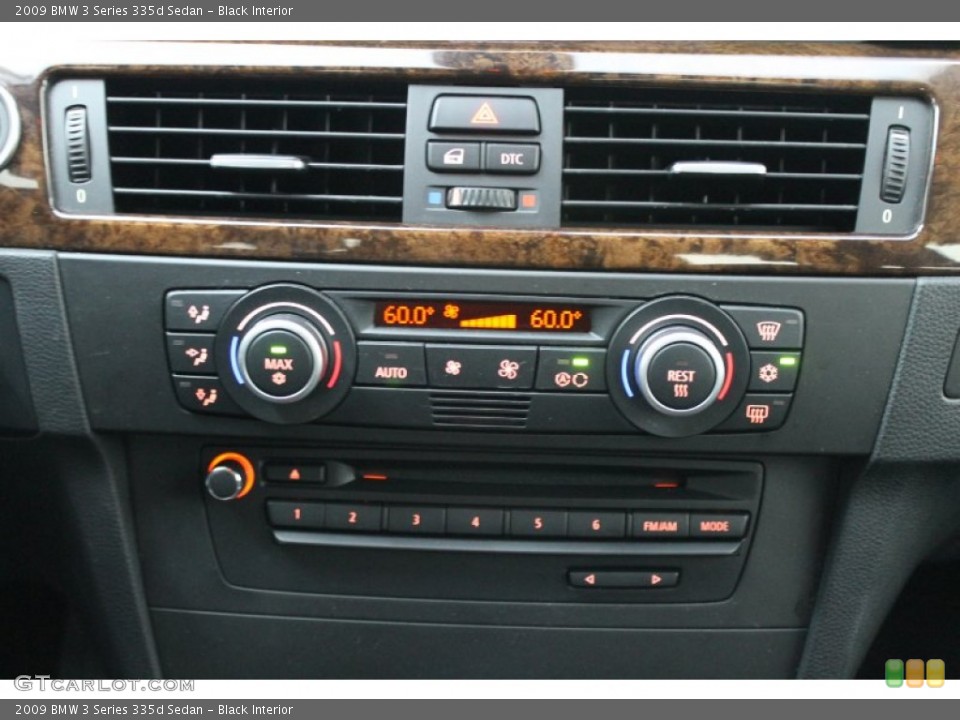 Black Interior Controls for the 2009 BMW 3 Series 335d Sedan #70099225