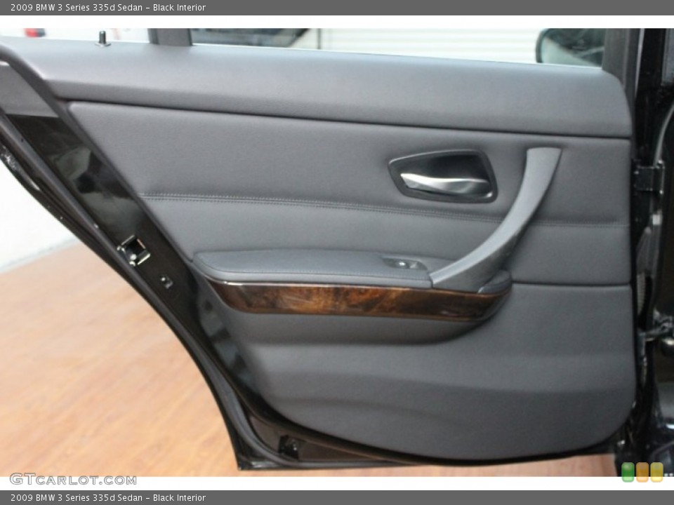 Black Interior Door Panel for the 2009 BMW 3 Series 335d Sedan #70099323