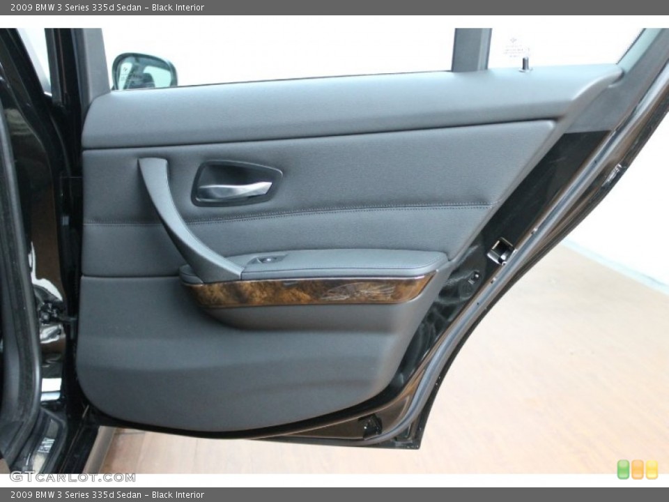 Black Interior Door Panel for the 2009 BMW 3 Series 335d Sedan #70099329