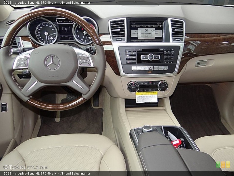Almond Beige Interior Dashboard for the 2013 Mercedes-Benz ML 350 4Matic #70099332