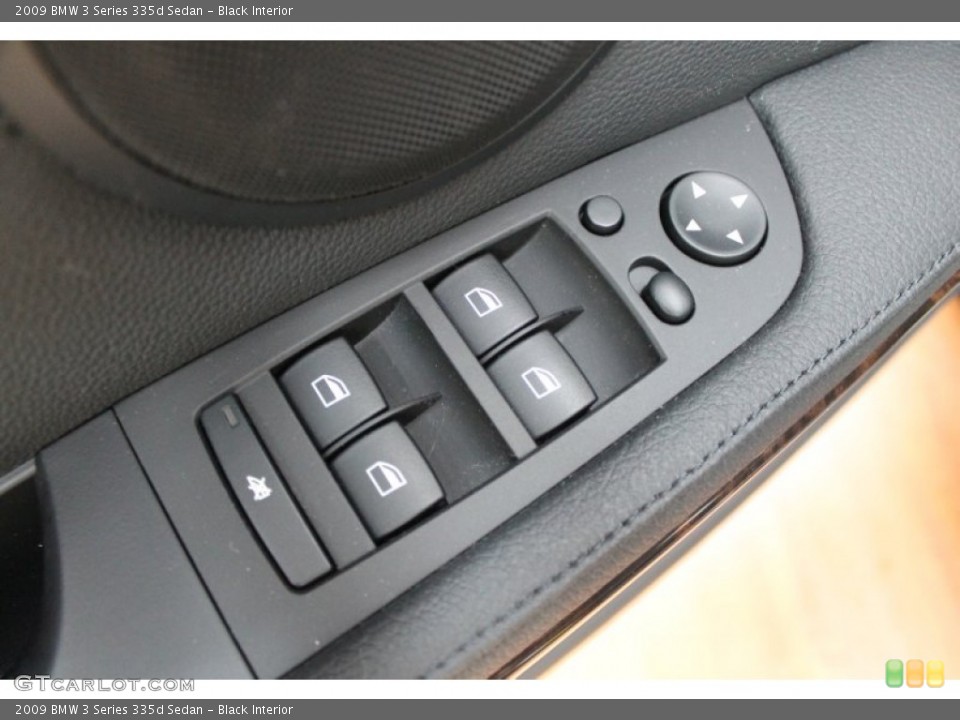 Black Interior Controls for the 2009 BMW 3 Series 335d Sedan #70099338