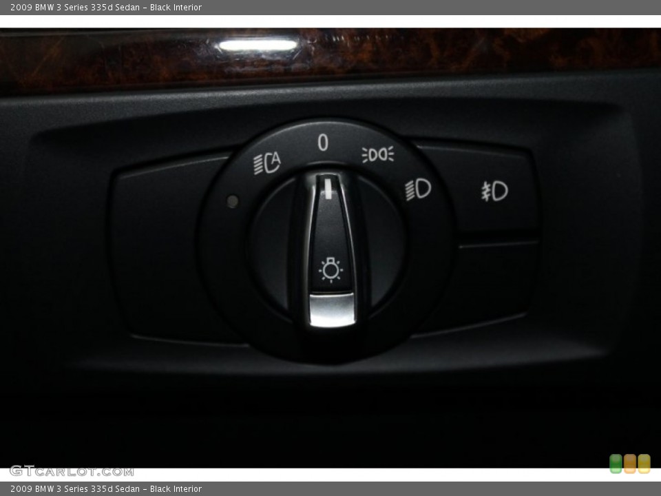 Black Interior Controls for the 2009 BMW 3 Series 335d Sedan #70099362