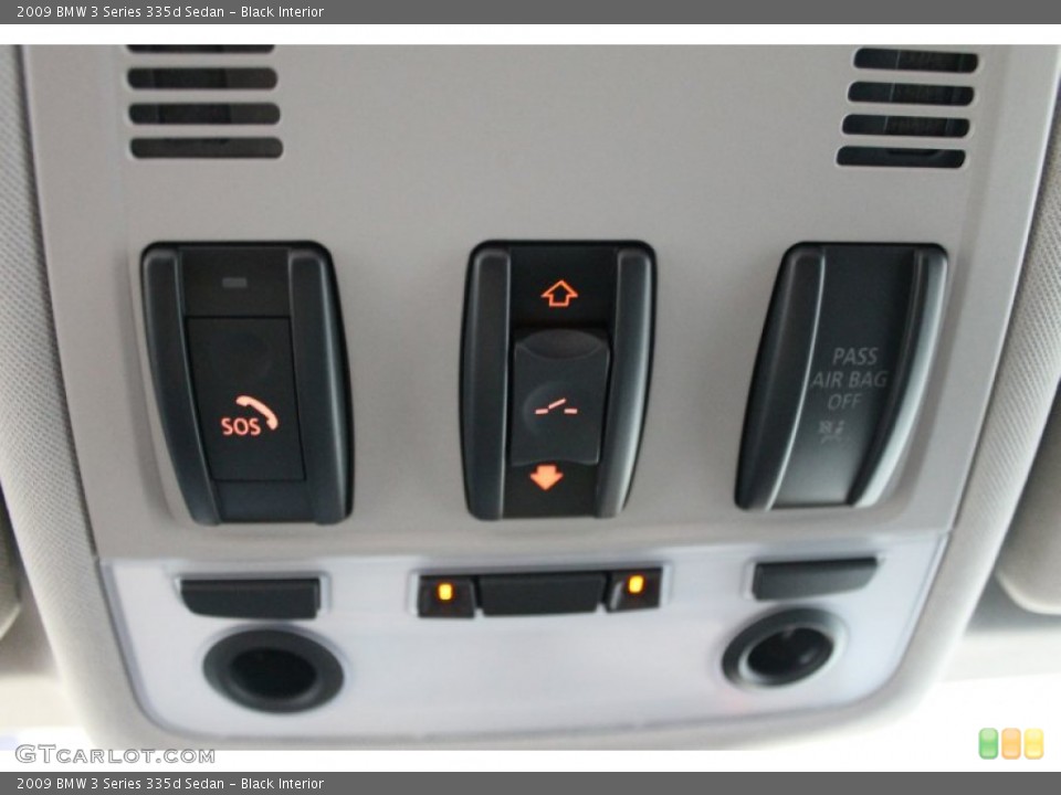 Black Interior Controls for the 2009 BMW 3 Series 335d Sedan #70099389