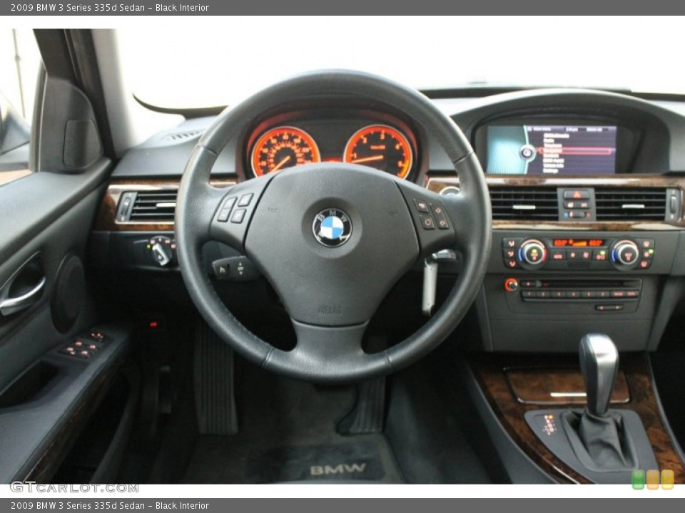 Black Interior Dashboard for the 2009 BMW 3 Series 335d Sedan #70099416