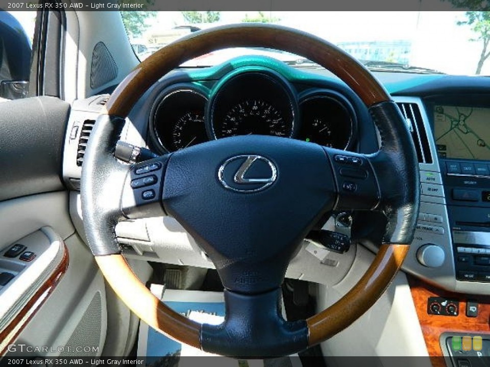 Light Gray Interior Steering Wheel for the 2007 Lexus RX 350 AWD #70099742