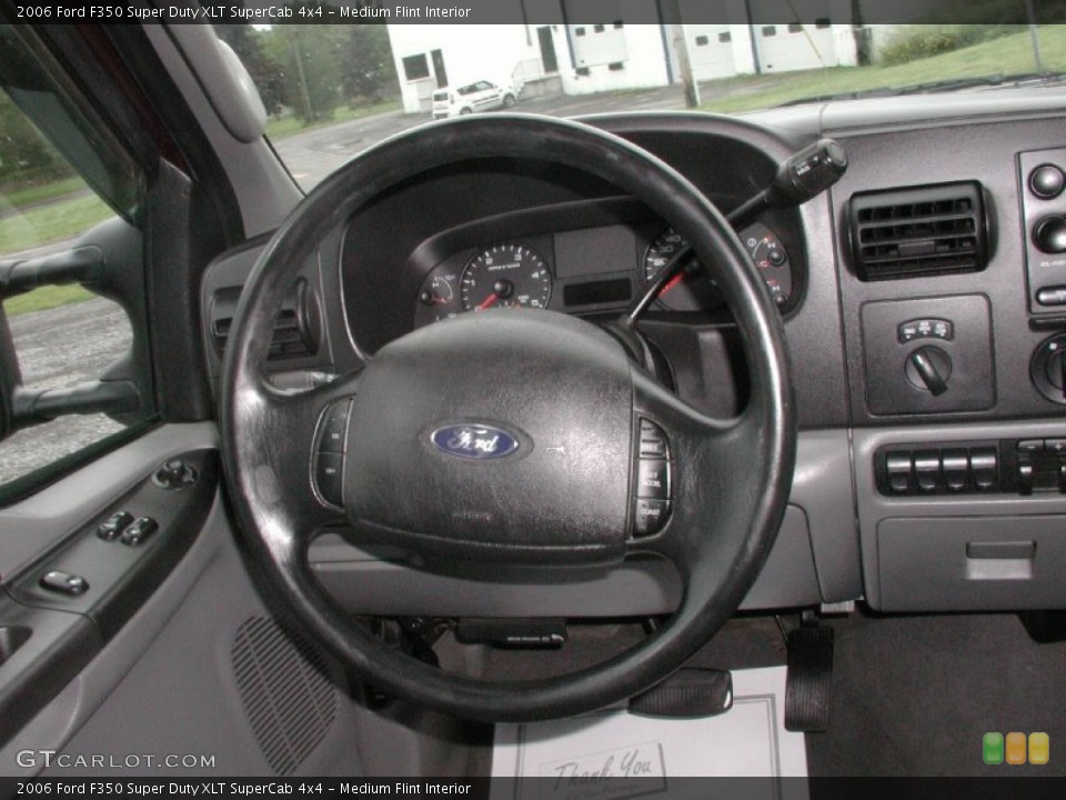 Medium Flint Interior Steering Wheel for the 2006 Ford F350 Super Duty XLT SuperCab 4x4 #70102428