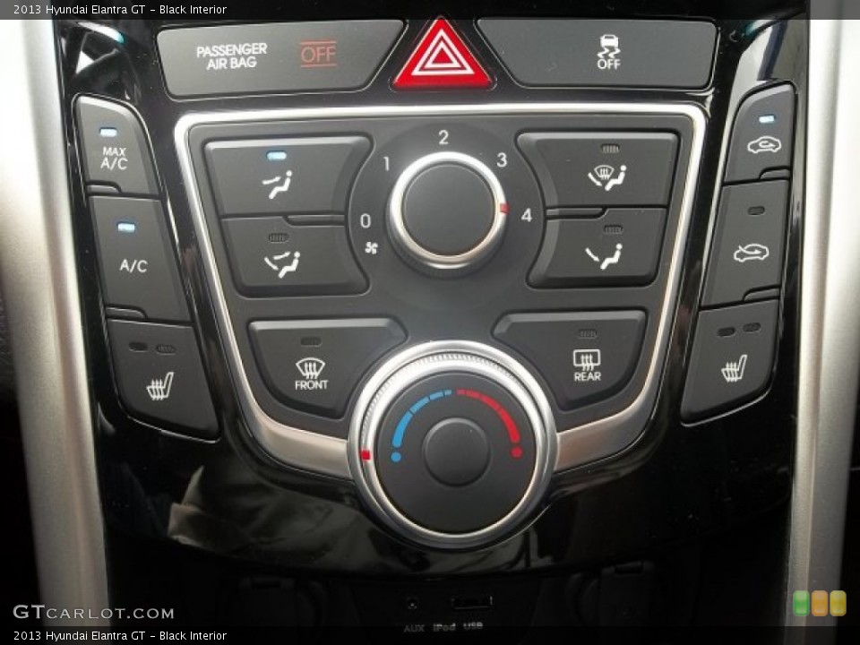 Black Interior Controls for the 2013 Hyundai Elantra GT #70103049