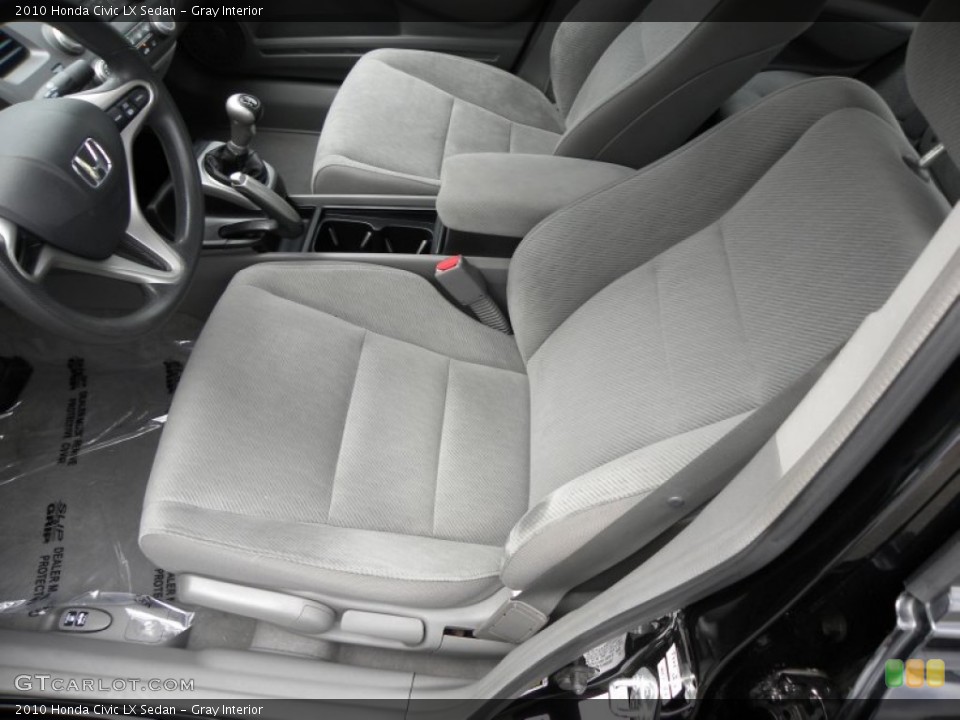 Gray Interior Front Seat for the 2010 Honda Civic LX Sedan #70103129