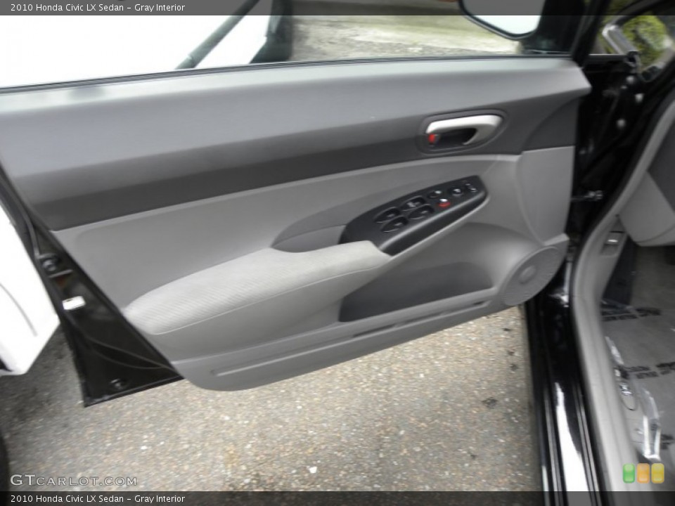 Gray Interior Door Panel for the 2010 Honda Civic LX Sedan #70103136