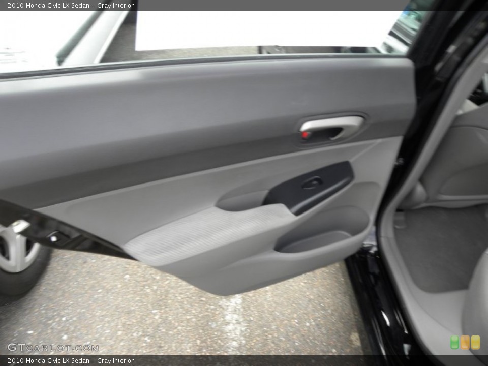 Gray Interior Door Panel for the 2010 Honda Civic LX Sedan #70103154