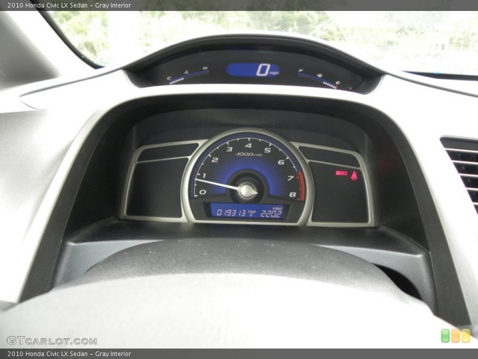 Gray Interior Gauges for the 2010 Honda Civic LX Sedan #70103282