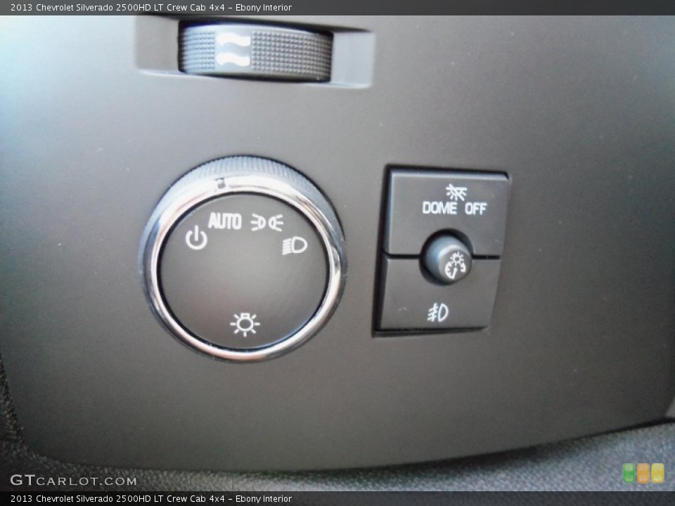 Ebony Interior Controls for the 2013 Chevrolet Silverado 2500HD LT Crew Cab 4x4 #70104063