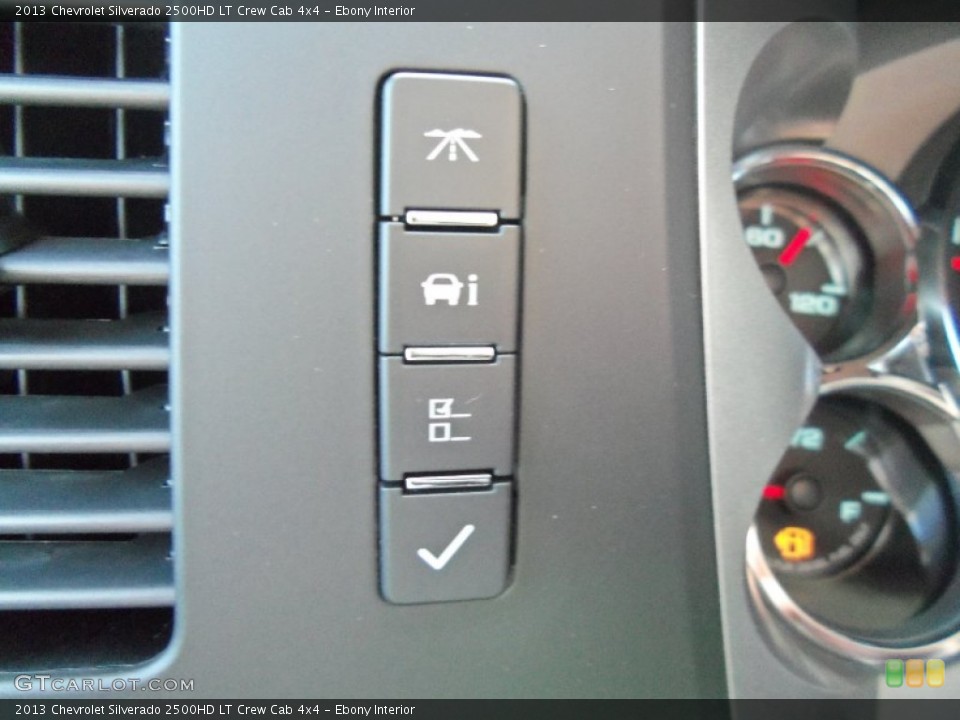 Ebony Interior Controls for the 2013 Chevrolet Silverado 2500HD LT Crew Cab 4x4 #70104072