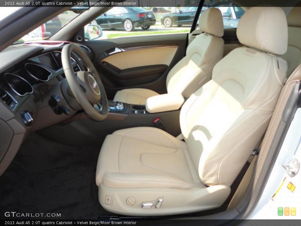 Velvet Beige/Moor Brown Interior Photo for the 2013 Audi A5 2.0T quattro Cabriolet #70104993