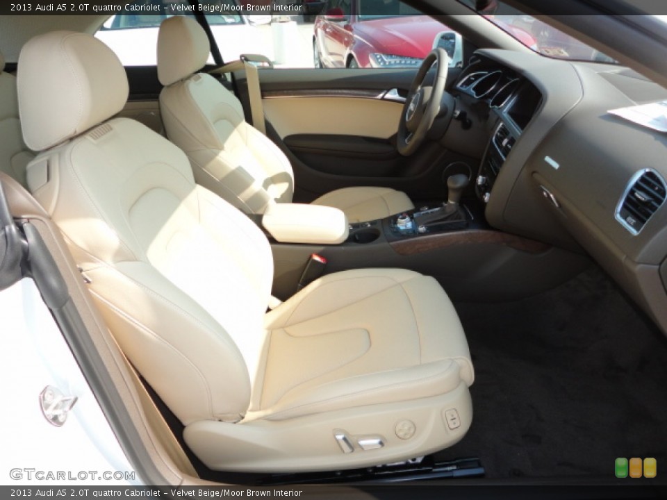 Velvet Beige/Moor Brown Interior Front Seat for the 2013 Audi A5 2.0T quattro Cabriolet #70105020