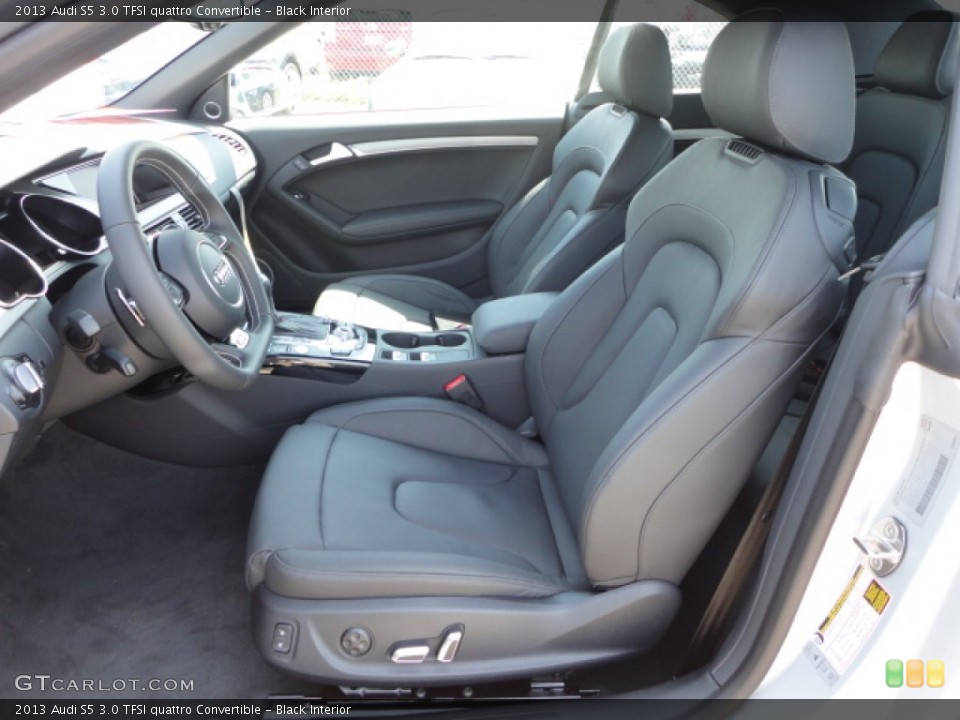 Black Interior Front Seat for the 2013 Audi S5 3.0 TFSI quattro Convertible #70105092