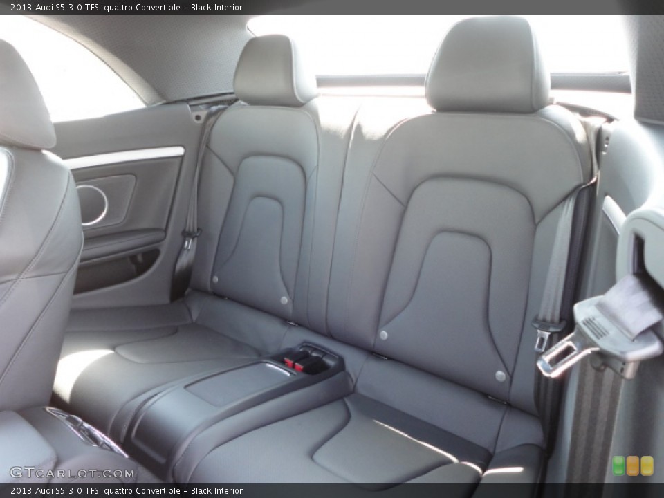 Black Interior Rear Seat for the 2013 Audi S5 3.0 TFSI quattro Convertible #70105095