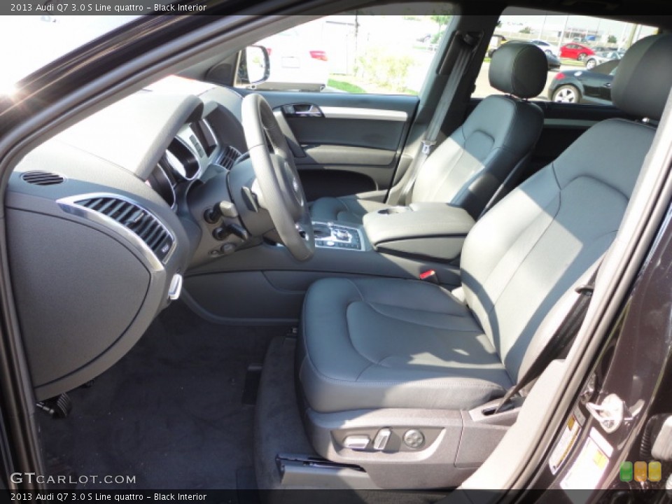 Black Interior Front Seat for the 2013 Audi Q7 3.0 S Line quattro #70105179