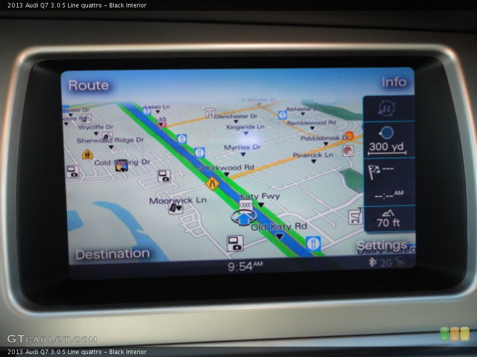Black Interior Navigation for the 2013 Audi Q7 3.0 S Line quattro #70105203