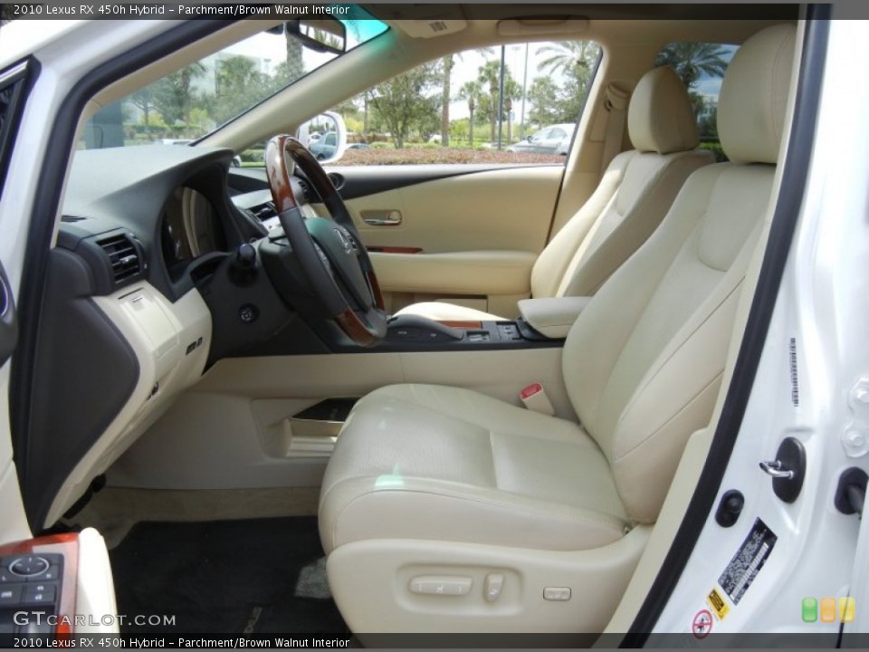 Parchment/Brown Walnut Interior Photo for the 2010 Lexus RX 450h Hybrid #70106748