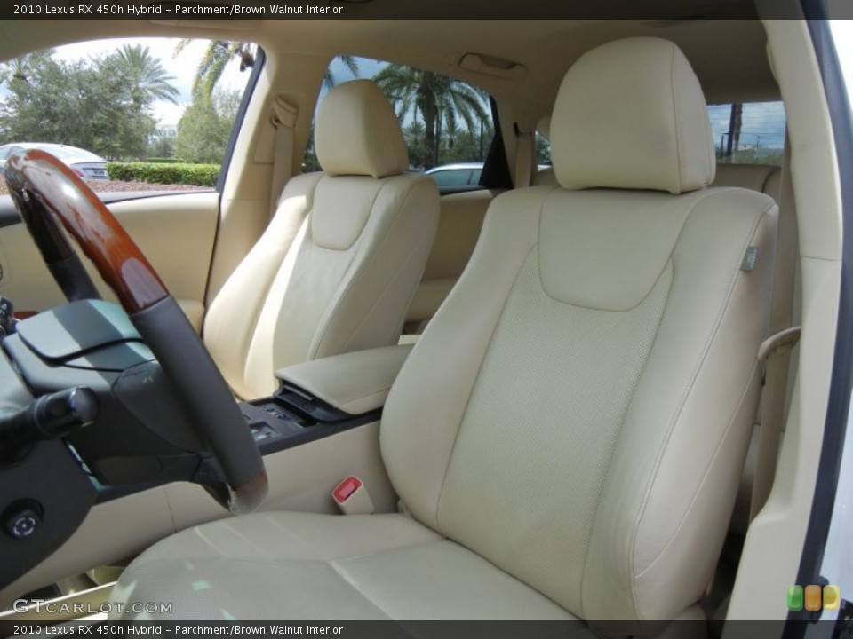 Parchment/Brown Walnut Interior Photo for the 2010 Lexus RX 450h Hybrid #70106757