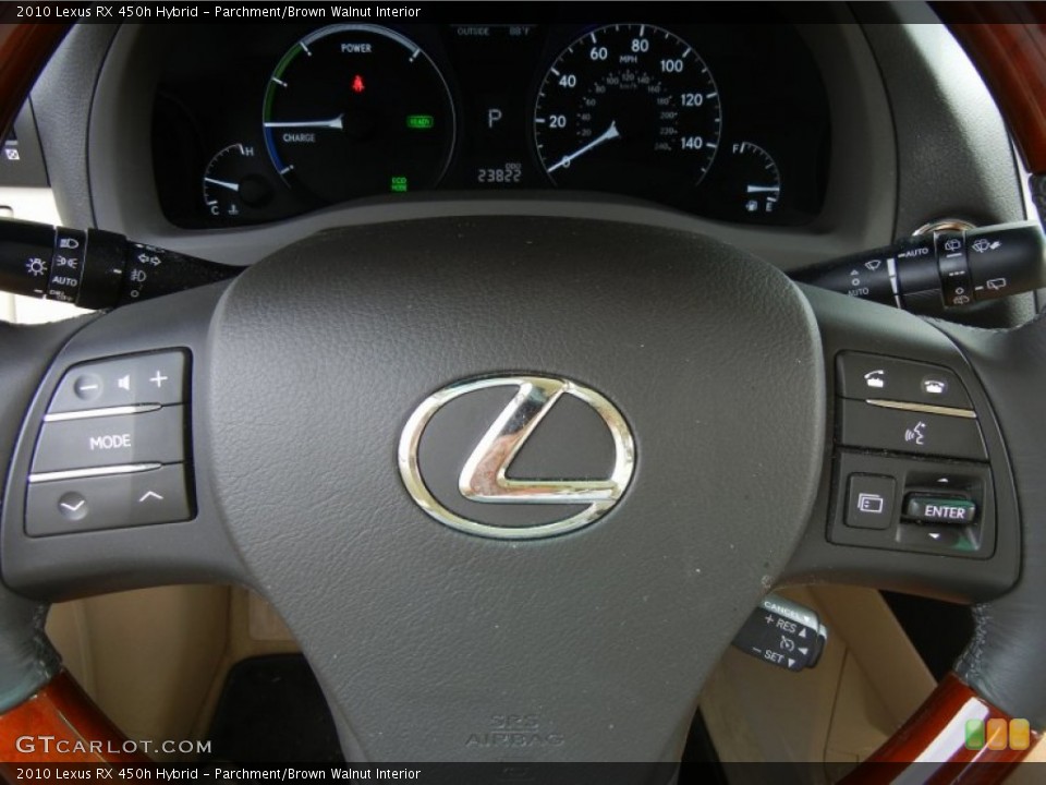 Parchment/Brown Walnut Interior Steering Wheel for the 2010 Lexus RX 450h Hybrid #70106898