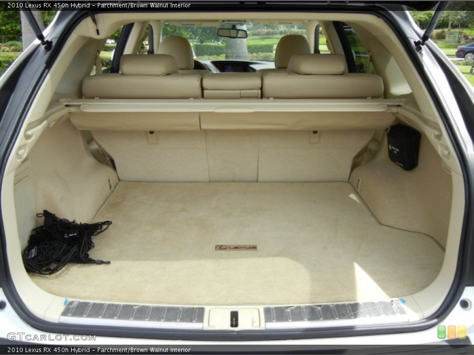 Parchment/Brown Walnut Interior Trunk for the 2010 Lexus RX 450h Hybrid #70106904