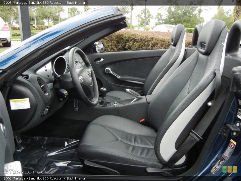 Black Interior Front Seat for the 2005 Mercedes-Benz SLK 350 Roadster #70107063