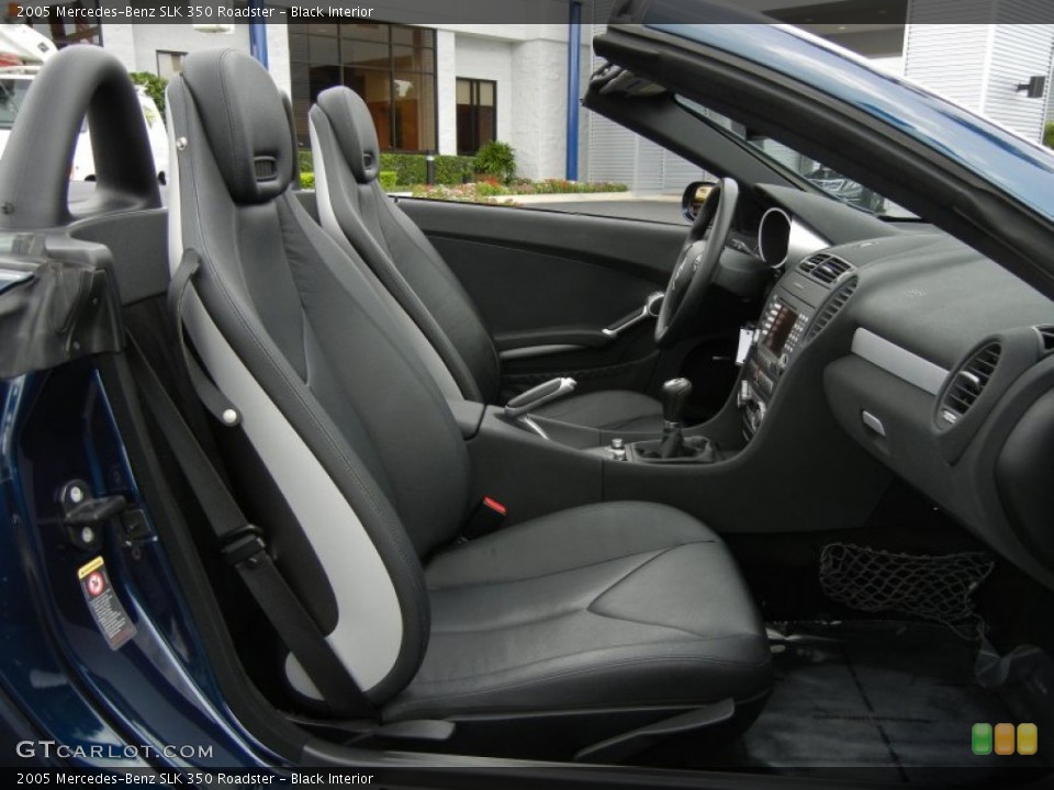 Black Interior Front Seat for the 2005 Mercedes-Benz SLK 350 Roadster #70107083