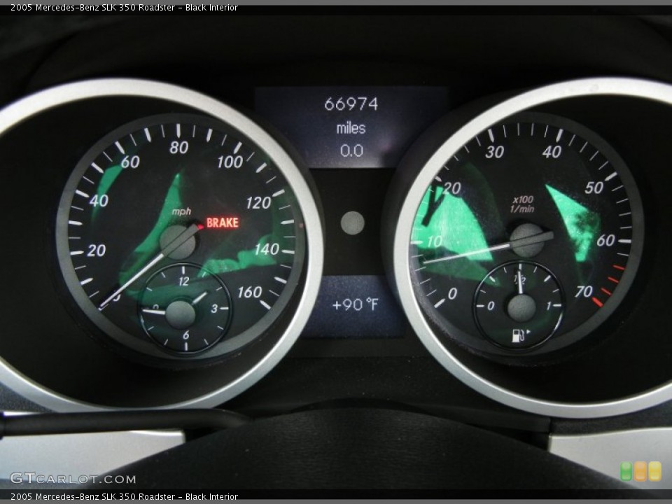 Black Interior Gauges for the 2005 Mercedes-Benz SLK 350 Roadster #70107114