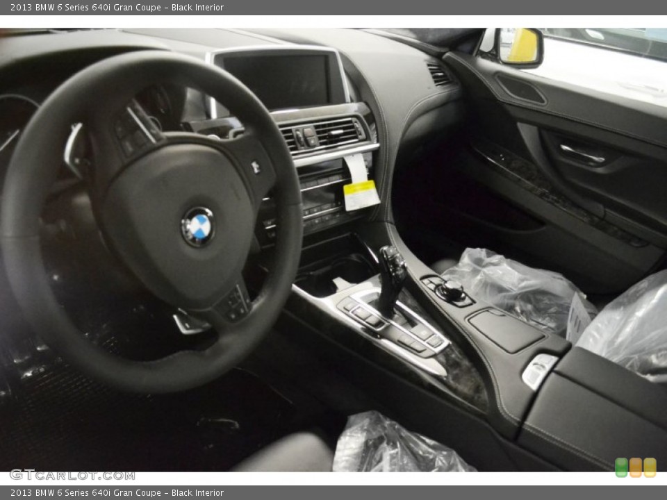 Black Interior Prime Interior for the 2013 BMW 6 Series 640i Gran Coupe #70107375