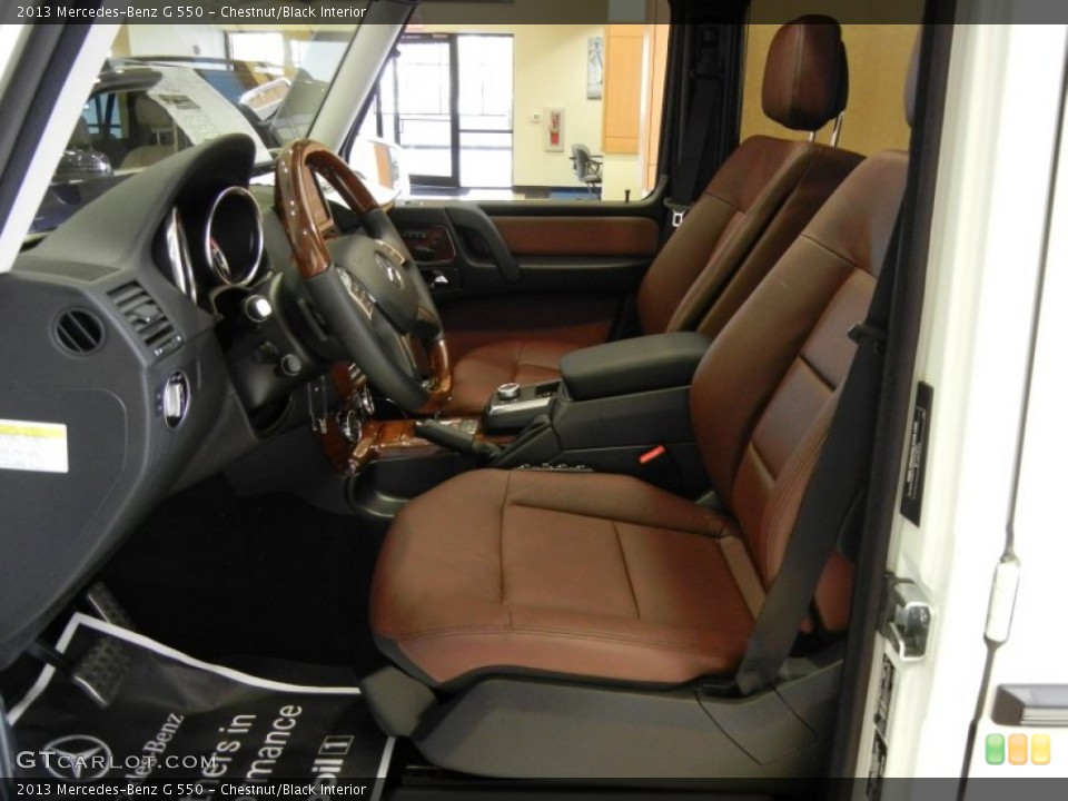 Chestnut/Black Interior Photo for the 2013 Mercedes-Benz G 550 #70107503