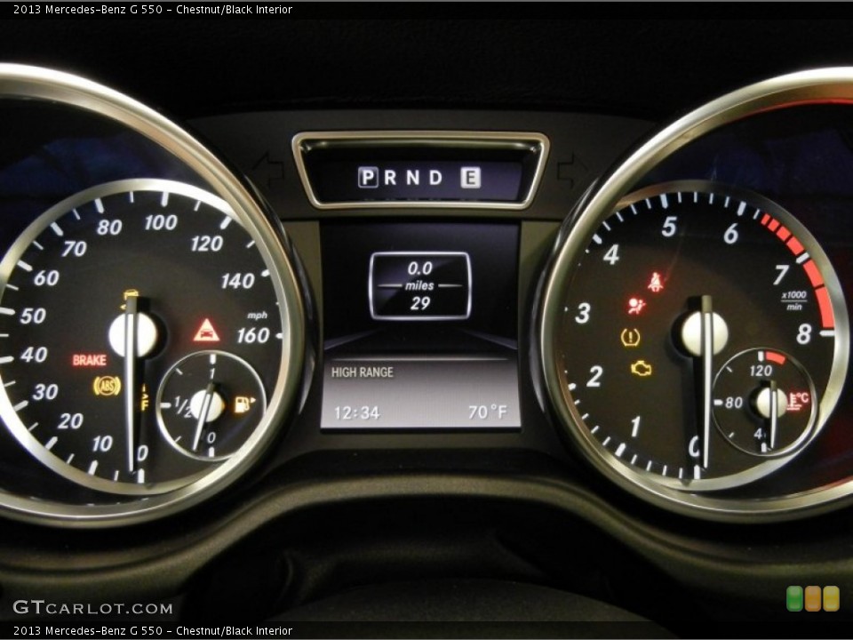 Chestnut/Black Interior Gauges for the 2013 Mercedes-Benz G 550 #70107553