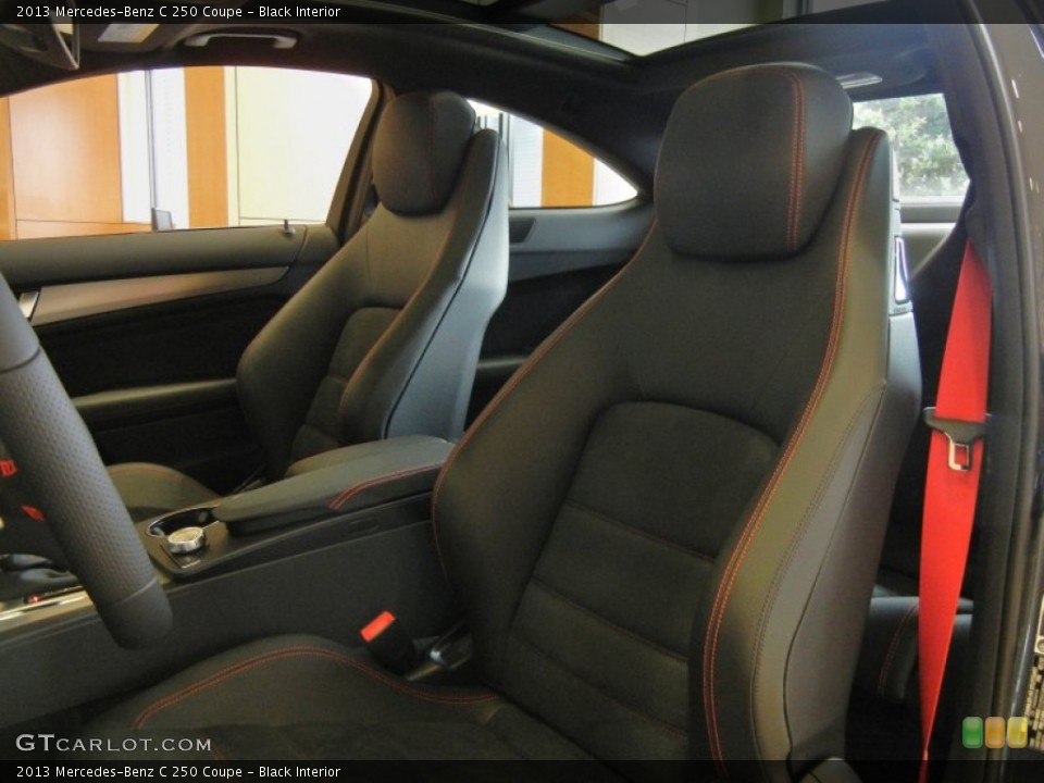 Black Interior Front Seat for the 2013 Mercedes-Benz C 250 Coupe #70107792