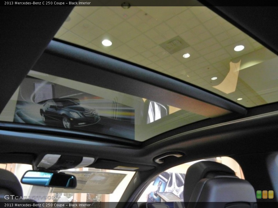 Black Interior Sunroof for the 2013 Mercedes-Benz C 250 Coupe #70107807
