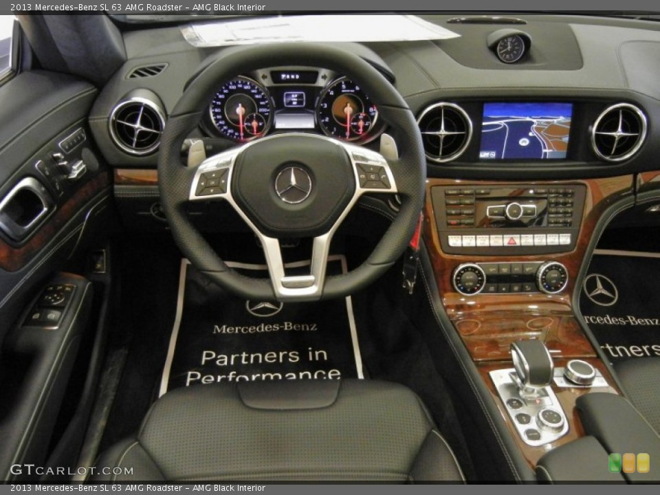 AMG Black Interior Dashboard for the 2013 Mercedes-Benz SL 63 AMG Roadster #70107902