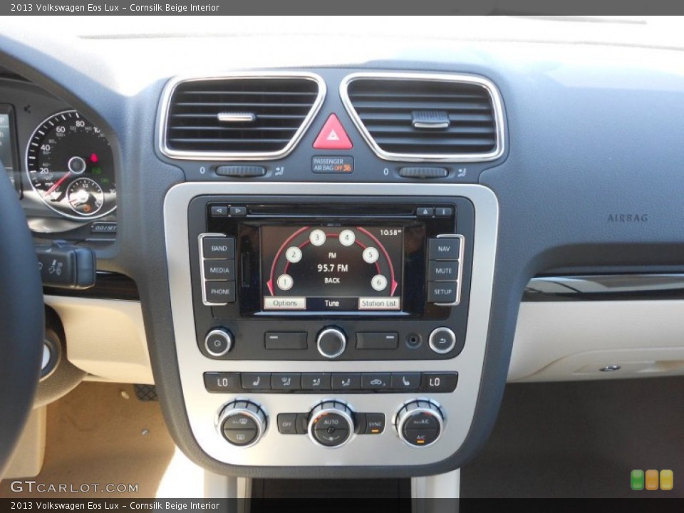 Cornsilk Beige Interior Controls for the 2013 Volkswagen Eos Lux #70110225
