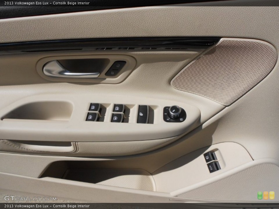 Cornsilk Beige Interior Controls for the 2013 Volkswagen Eos Lux #70110273