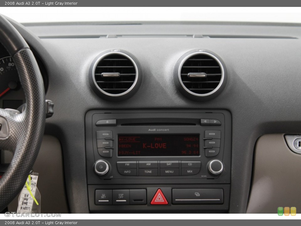 Light Gray Interior Audio System for the 2008 Audi A3 2.0T #70112271