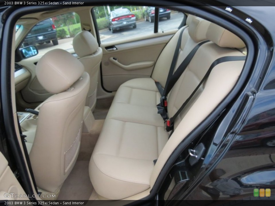 Sand Interior Rear Seat for the 2003 BMW 3 Series 325xi Sedan #70113741