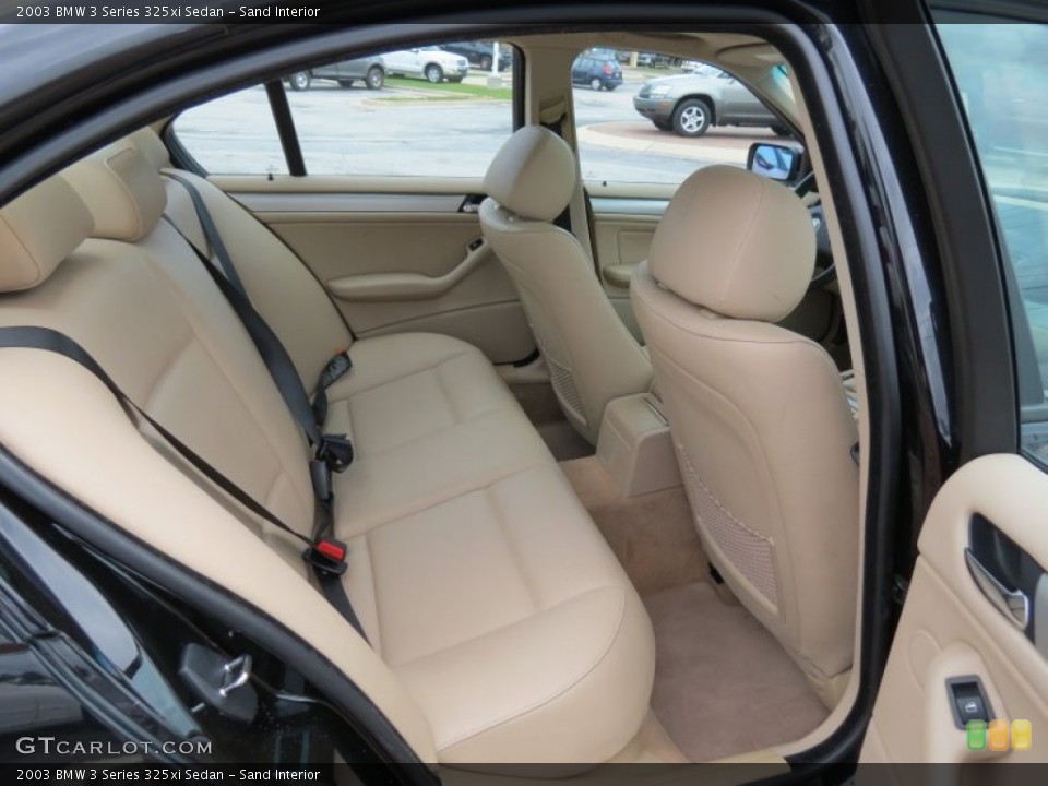 Sand Interior Rear Seat for the 2003 BMW 3 Series 325xi Sedan #70113760
