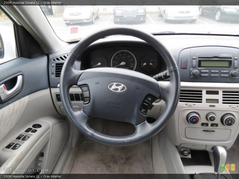 Gray Interior Steering Wheel for the 2006 Hyundai Sonata GL #70114302