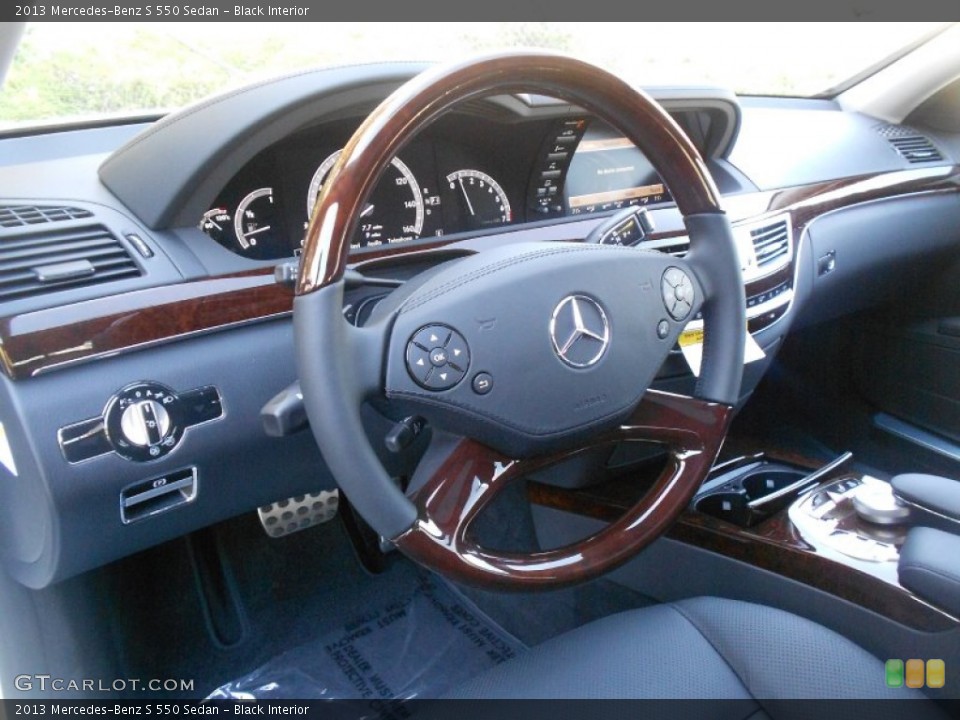 Black Interior Steering Wheel for the 2013 Mercedes-Benz S 550 Sedan #70114773