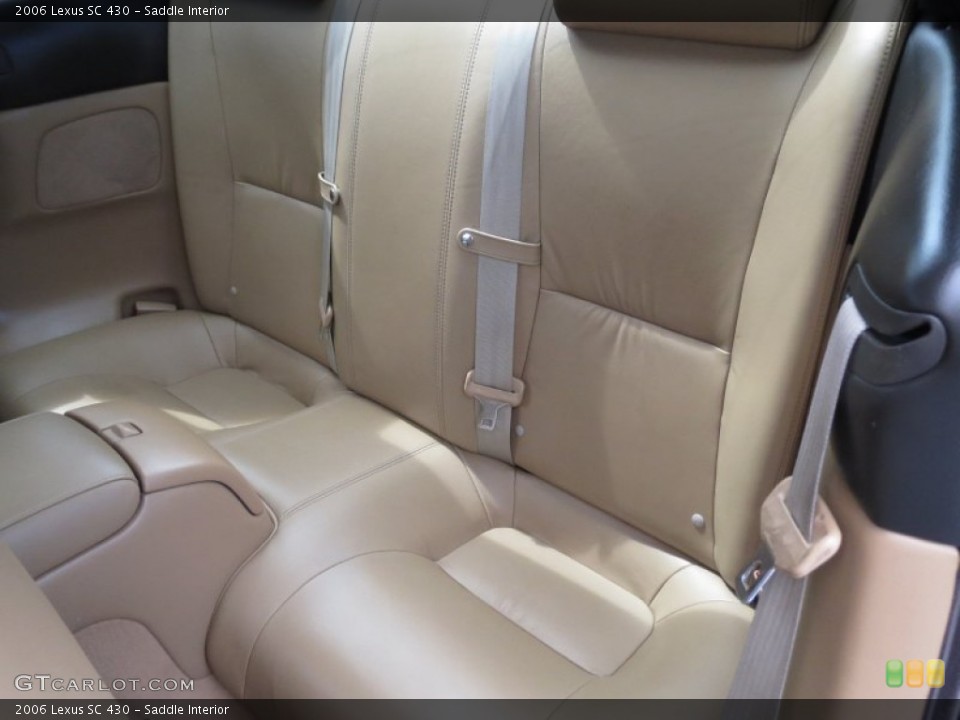 Saddle Interior Rear Seat for the 2006 Lexus SC 430 #70115441