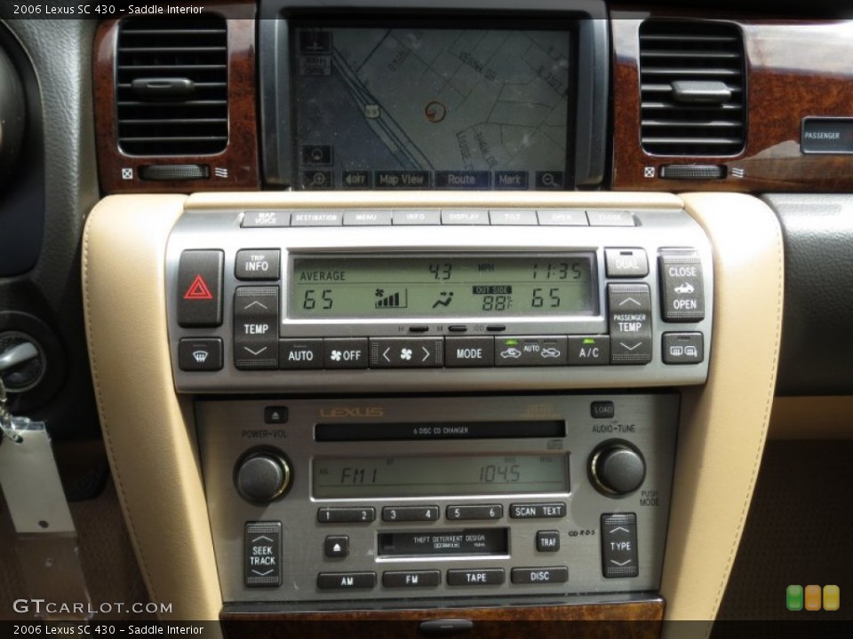 Saddle Interior Controls for the 2006 Lexus SC 430 #70115451