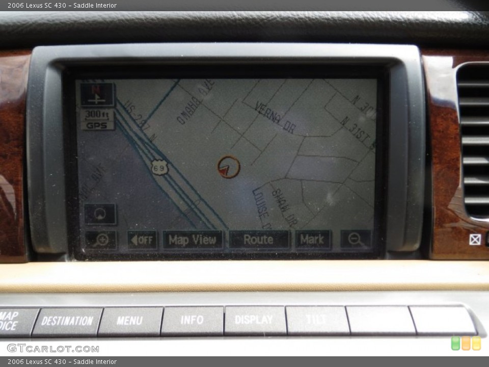 Saddle Interior Navigation for the 2006 Lexus SC 430 #70115460