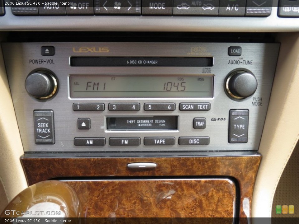 Saddle Interior Audio System for the 2006 Lexus SC 430 #70115477