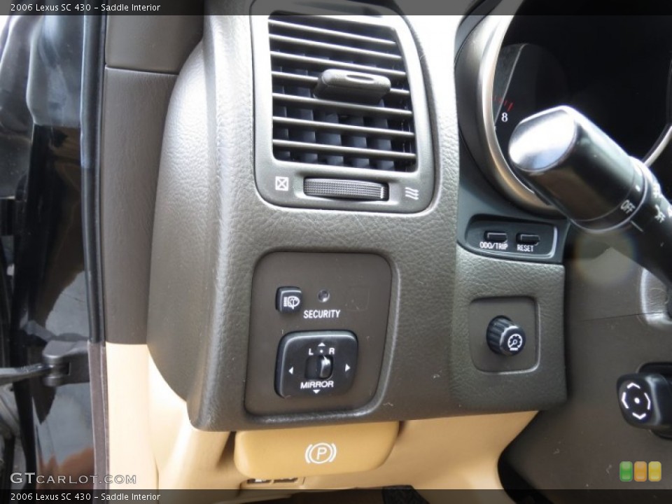Saddle Interior Controls for the 2006 Lexus SC 430 #70115535
